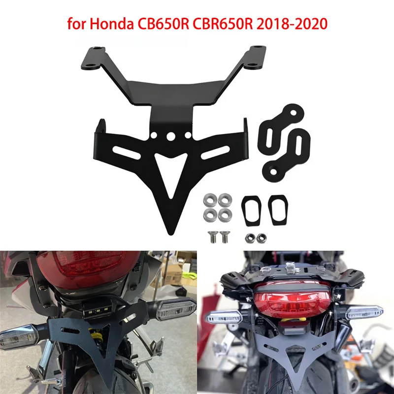 Motorcycle short tail frame license frame for Honda CB650R CBR650R 2018-2020 modified rear rear bracket license frame accessorie
Motorcycle short tail frame license frame for Honda CB650R CBR650R 2018-2020 modified rear rear bracket license frame accessorie
