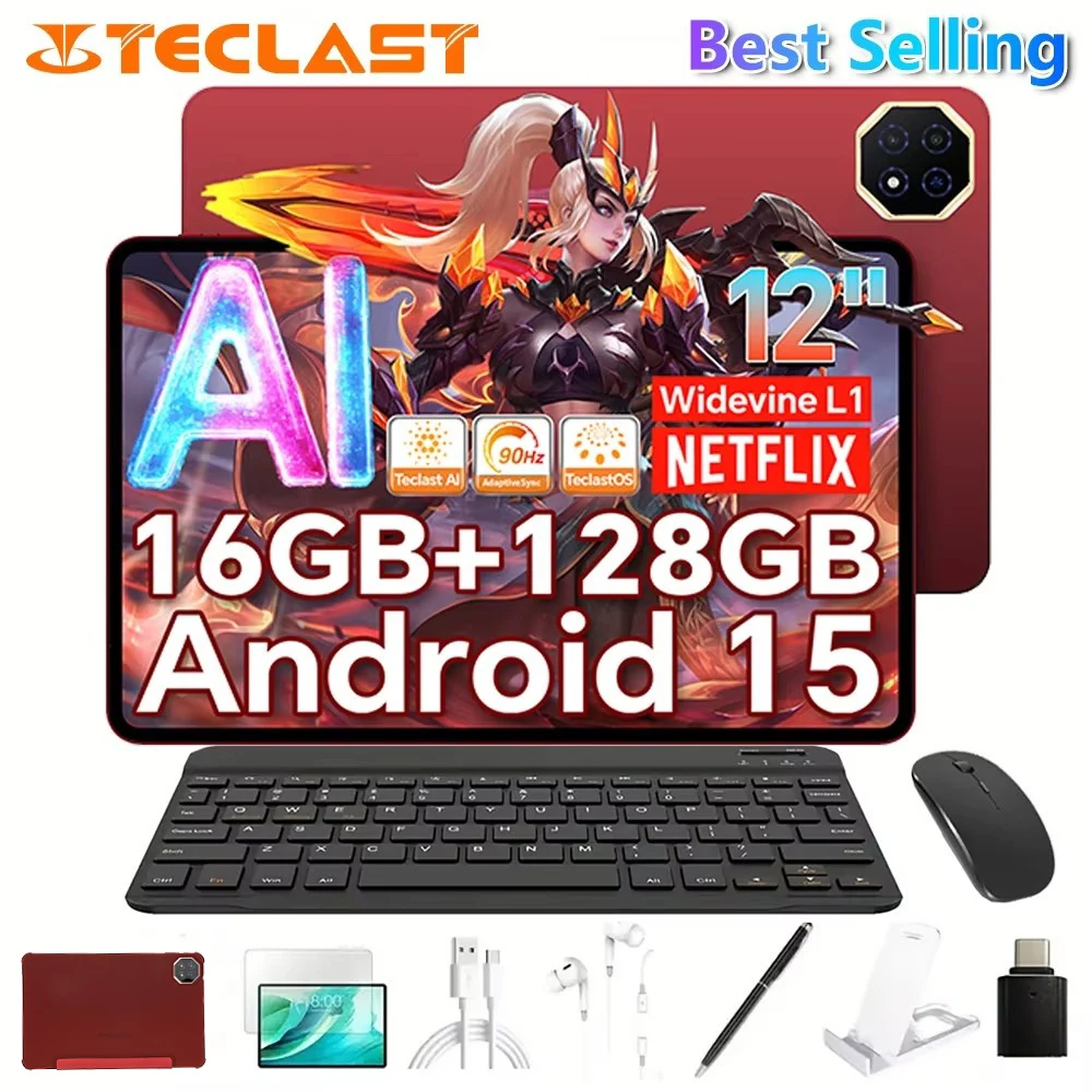 Планшет Teclast T60 AI (Allwinner A733 8-ядерный 1,8 ГГц/6 ГБ ОЗУ/128 ГБ ПЗУ/1200*2000iPS TDDI/WIFI6/8000 мАч/Type-C/13MP+5MP Android15)
Планшет Teclast T60 AI (Allwinner A733 8-ядерный 1,8 ГГц/6 ГБ ОЗУ/128 ГБ ПЗУ/1200*2000iPS TDDI/WIFI6/8000 мАч/Type-C/13MP+5MP Android15)
