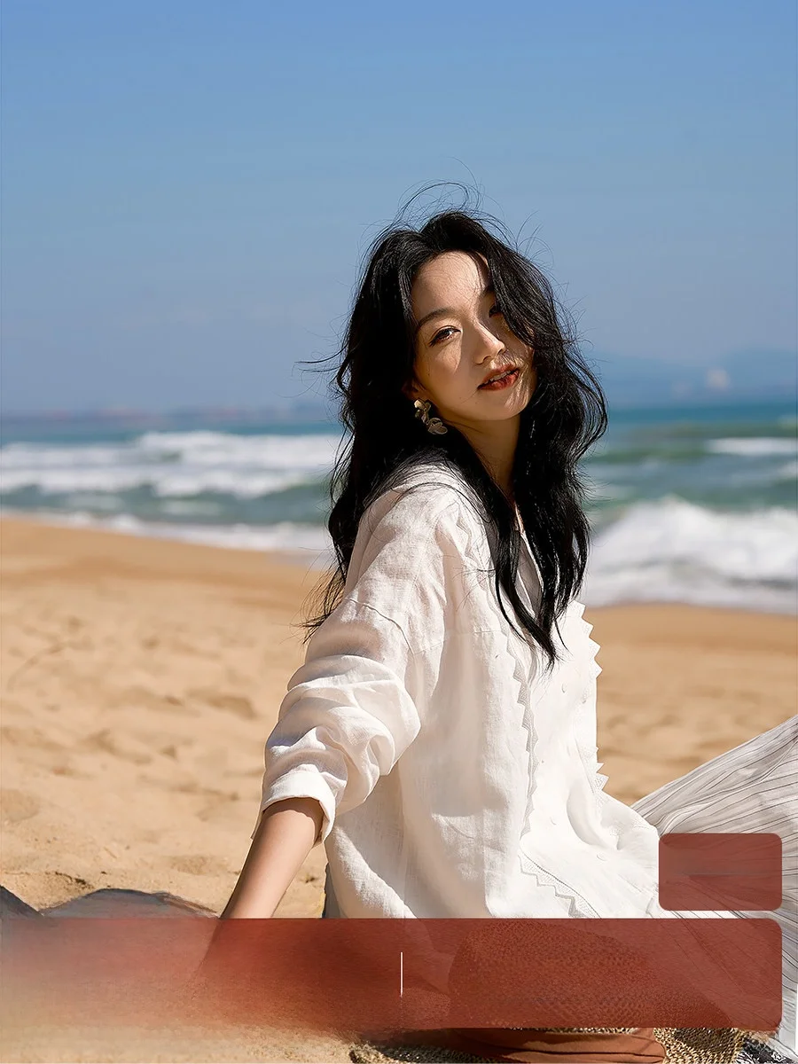 Elegant round Neck Embroidered Linen Shirt Jacket Dry Comfortable Female Outerwear Spring Season Pure Color Button Closure
Elegant round Neck Embroidered Linen Shirt Jacket Dry Comfortable Female Outerwear Spring Season Pure Color Button Closure