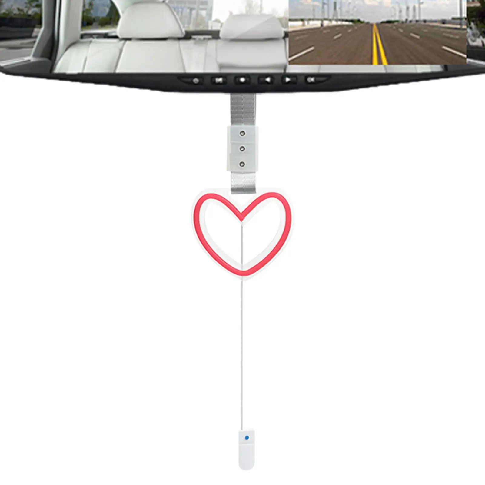Rear View Mirror Charm Automotive LED Interior Heart Shaped Decor Heart-Shaped Car Handle Straps For SUV RV Sedan Truck Auto
Rear View Mirror Charm Automotive LED Interior Heart Shaped Decor Heart-Shaped Car Handle Straps For SUV RV Sedan Truck Auto