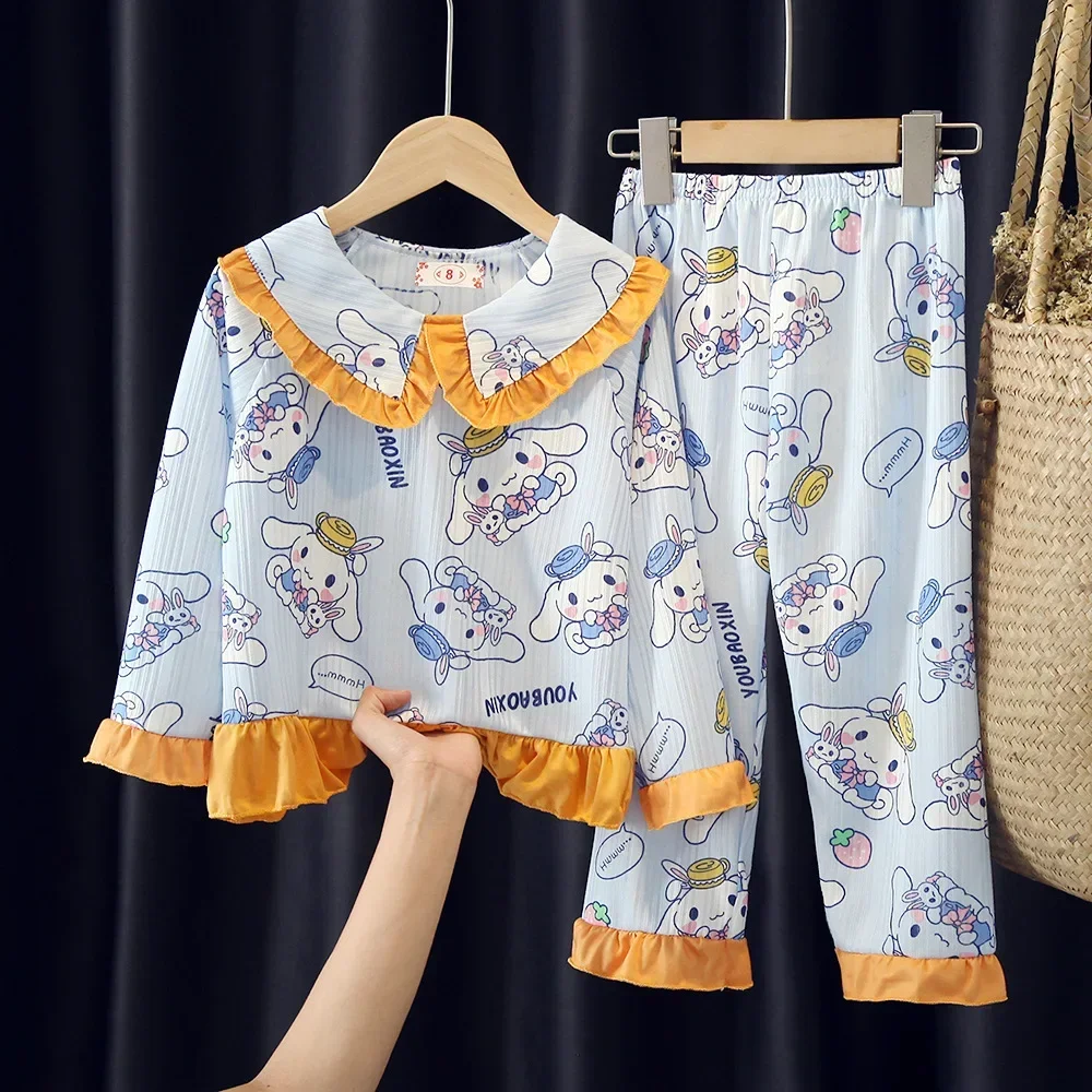 Sanrio hello kitty children pajamas spring autumn long sleeve trousers kuromi girls boys sleepwear girls home clothes nightgown
Sanrio hello kitty children pajamas spring autumn long sleeve trousers kuromi girls boys sleepwear girls home clothes nightgown