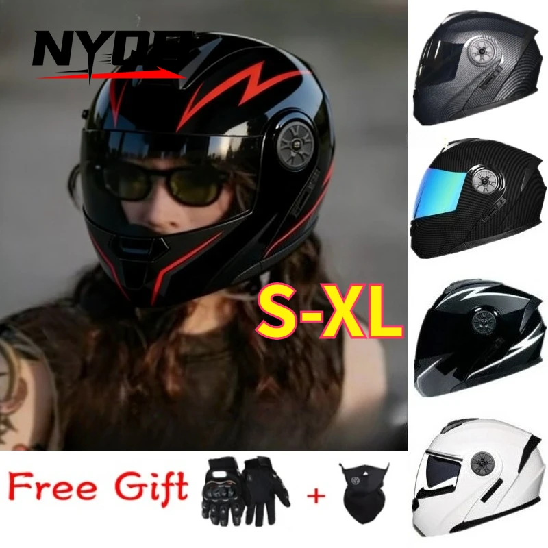 Full Face Motorcycle Racing Helmet Flip Up Design Double Sun Visor Dual Lens For Men Women All Seasons Motorbike Helmet
Full Face Motorcycle Racing Helmet Flip Up Design Double Sun Visor Dual Lens For Men Women All Seasons Motorbike Helmet
