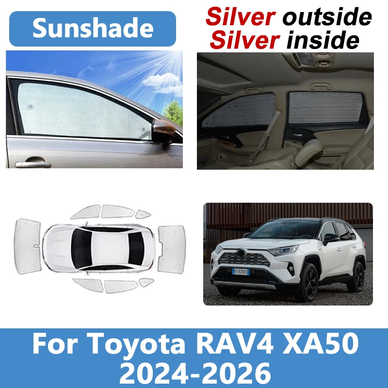 For Toyota RAV4 XA50 Suzuki Across 2024~2026 Car Full Coverage Sunshades UV Blocking Reflector Shade Visor Tools Car Accessories
For Toyota RAV4 XA50 Suzuki Across 2024~2026 Car Full Coverage Sunshades UV Blocking Reflector Shade Visor Tools Car Accessories