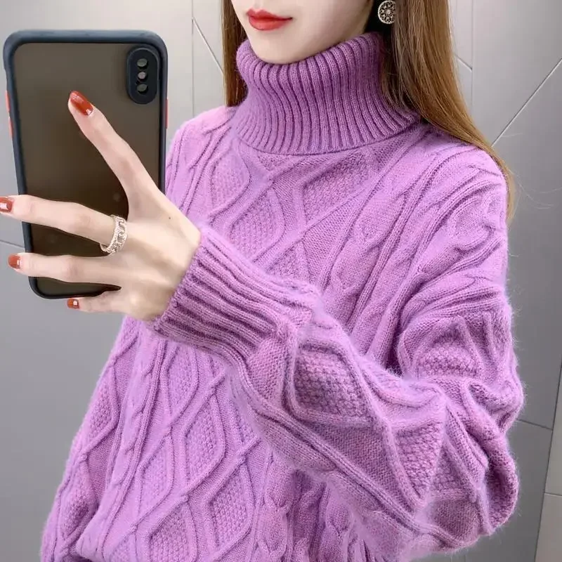 TPJB Basic Sweater Women Turtleneck Geometric Tops Autumn Winter Velvet Pullovers Casual Bottoming Knitted Shirts Warm Jumpers
TPJB Basic Sweater Women Turtleneck Geometric Tops Autumn Winter Velvet Pullovers Casual Bottoming Knitted Shirts Warm Jumpers