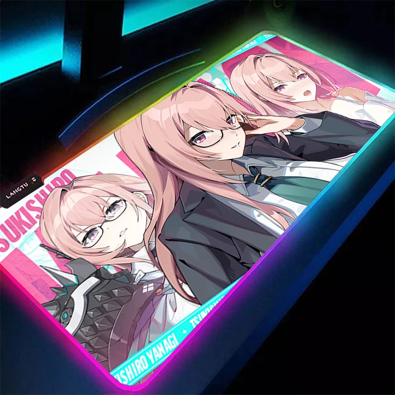 LED Mouse Pad Anime RGB PC Gamer Computer Tsukishiro Yanagi Mousepad Zenless Zone Zero Keyboard Pad Gaming Accessories Desk Mat
LED Mouse Pad Anime RGB PC Gamer Computer Tsukishiro Yanagi Mousepad Zenless Zone Zero Keyboard Pad Gaming Accessories Desk Mat