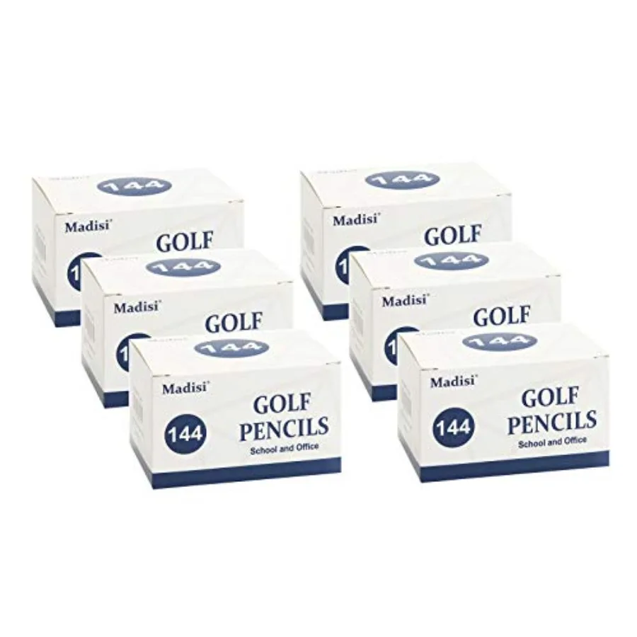 Golf Pencils #2 HB Half Pencils 3.5" Mini Pencils Pre-Sharpened 6 Boxes 864 Count
Golf Pencils #2 HB Half Pencils 3.5" Mini Pencils Pre-Sharpened 6 Boxes 864 Count