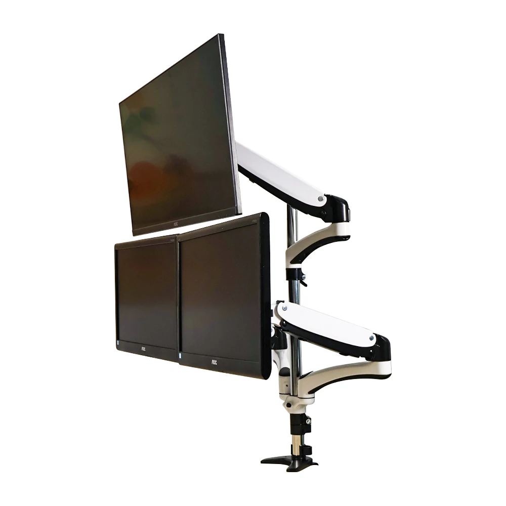 GM536X-D15 Сверхмощная тройная подставка для монитора, крепление на газовую пружину, 3 держателя монитора, поворотный кронштейн, подставка для 15-27 дюймов
GM536X-D15 Сверхмощная тройная подставка для монитора, крепление на газовую пружину, 3 держателя монитора, поворотный кронштейн, подставка для 15-27 дюймов