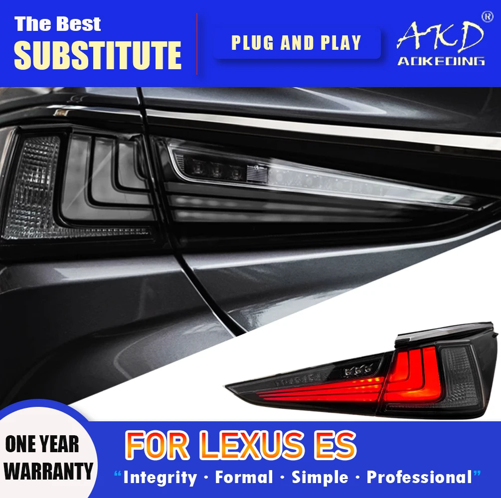 AKD Tail Lamp for Lexus ES ES300 LED Tail Light 2018-2024 ES350 ES240 Rear Fog Brake Turn Signal Automotive Accessories
AKD Tail Lamp for Lexus ES ES300 LED Tail Light 2018-2024 ES350 ES240 Rear Fog Brake Turn Signal Automotive Accessories