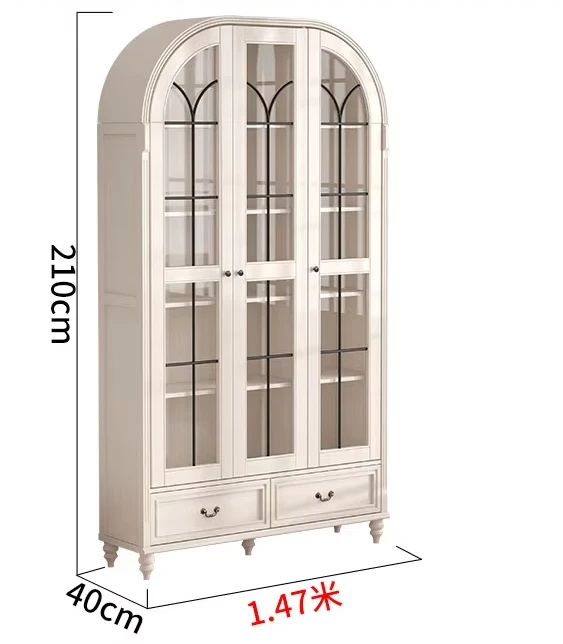 N Solid Wood American Cream Style Light Luxury Display Wine Cabinet Living Room Dustproof Hand Office Storage Cabinet
N Solid Wood American Cream Style Light Luxury Display Wine Cabinet Living Room Dustproof Hand Office Storage Cabinet