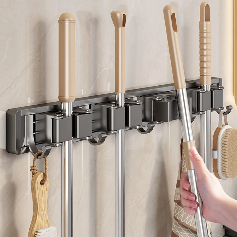 Household Multifunctional Mop Holder Silicone Anti Slip Does Not Hurt The Rod Durable Rust Proof Space Aluminum Punch Free
Household Multifunctional Mop Holder Silicone Anti Slip Does Not Hurt The Rod Durable Rust Proof Space Aluminum Punch Free