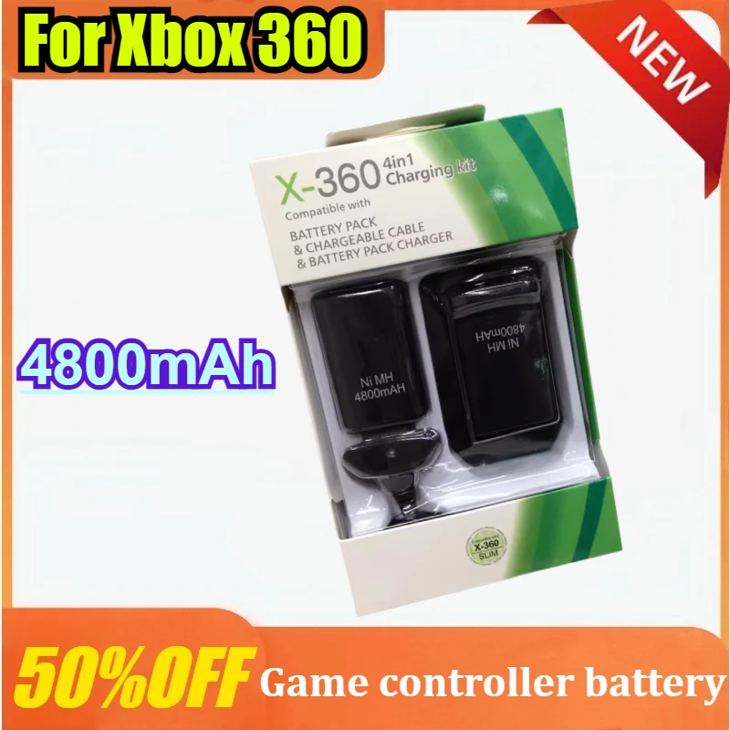 Для контроллера Xbox 360, 4800 мАч, Ni MH аккумулятор с зарядным кабелем и зарядной док-станцией
Для контроллера Xbox 360, 4800 мАч, Ni MH аккумулятор с зарядным кабелем и зарядной док-станцией