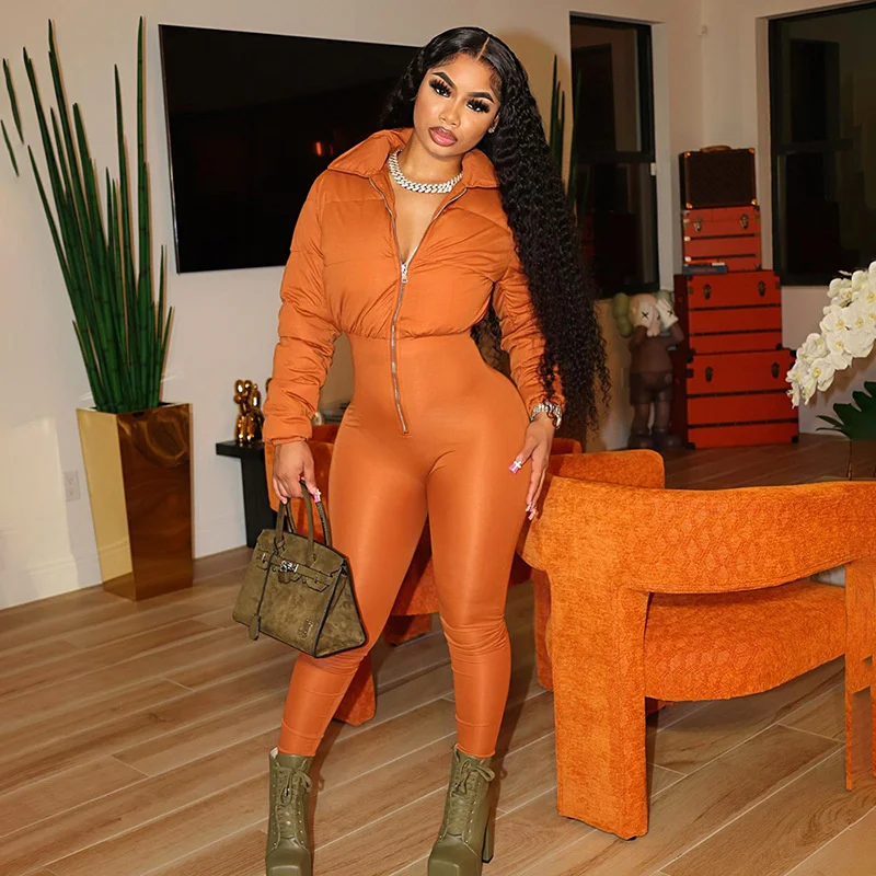 Ladies Winter Patchwork Cotton Long Sleeve Zipper Jumpsuit British Fashion Warm Jumpsuit
Ladies Winter Patchwork Cotton Long Sleeve Zipper Jumpsuit British Fashion Warm Jumpsuit