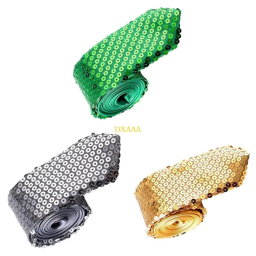 DXAA Stylish Neck Tie for Nightclub Party Necktie Fashion Sequined Necktie Costume Accessory Neckwear for Stage Performances
DXAA Stylish Neck Tie for Nightclub Party Necktie Fashion Sequined Necktie Costume Accessory Neckwear for Stage Performances