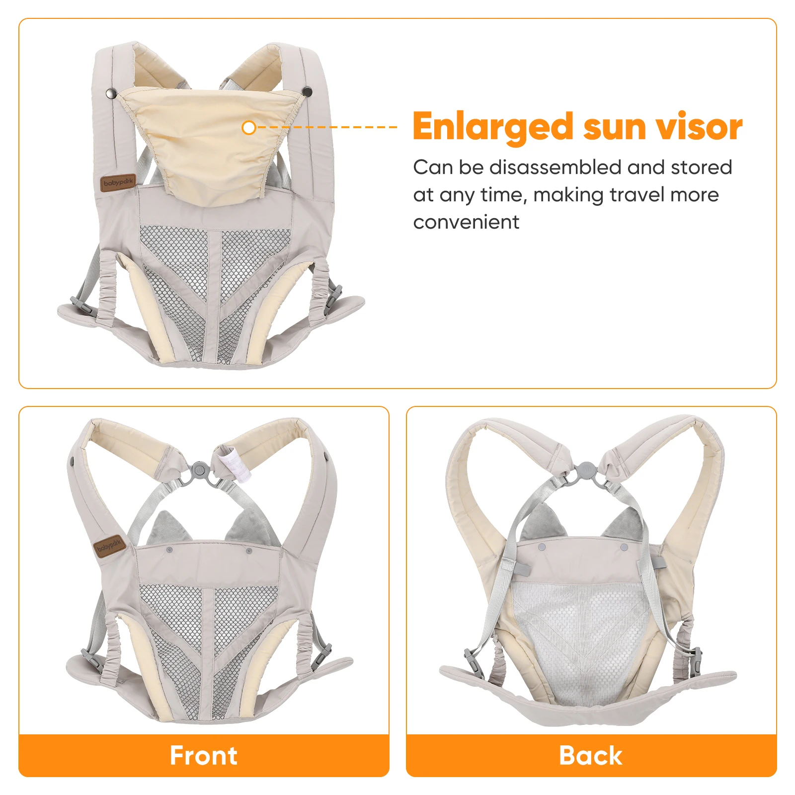 Gray Strap Baby Carrier for Newborn Toddler Lightweight Breathable Hands Free Durable Safe Comfortable Infant Sling
Gray Strap Baby Carrier for Newborn Toddler Lightweight Breathable Hands Free Durable Safe Comfortable Infant Sling