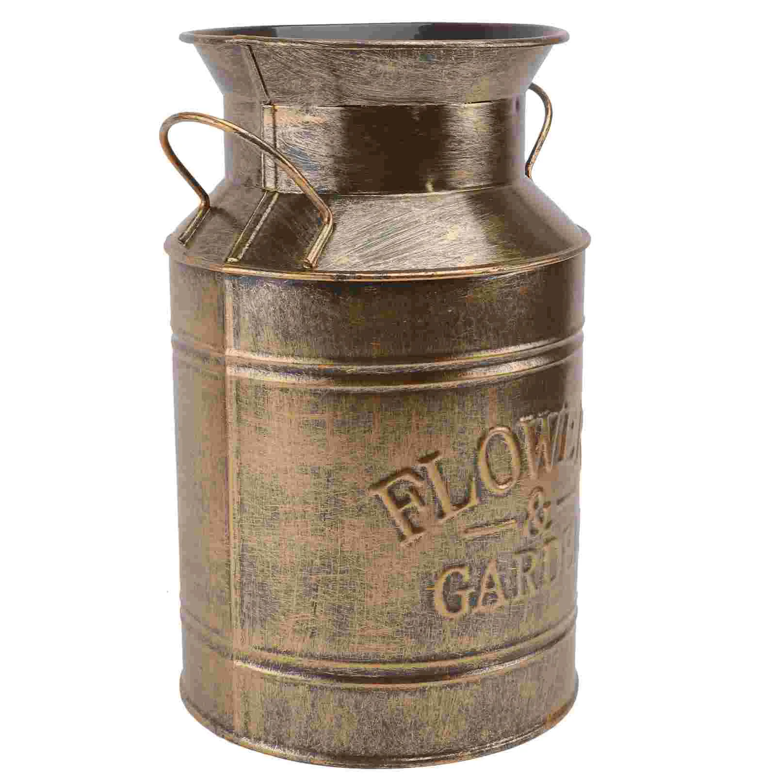 Bottle Do Old Tin Bucket Decorations Decorative Flower Ice Cream Machine Brown Iron
Bottle Do Old Tin Bucket Decorations Decorative Flower Ice Cream Machine Brown Iron