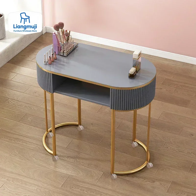 Nail Supplies Equipment Tables Professional Manicure Wheel Table Salon Makeup Storage Reception Nageltisch Desk Designer
Nail Supplies Equipment Tables Professional Manicure Wheel Table Salon Makeup Storage Reception Nageltisch Desk Designer