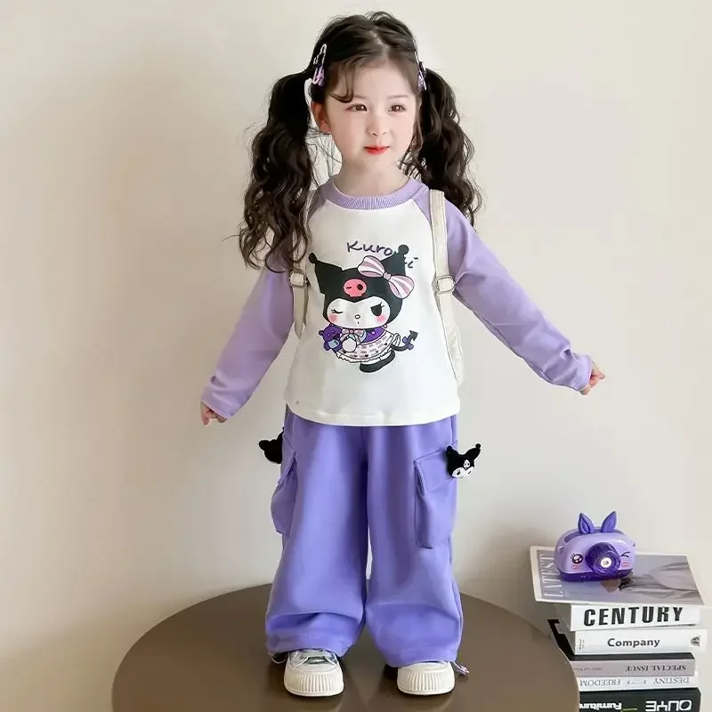 Kuromi Kawaii Anime MINISO Lovely Doll Long Sleeve Shirt Pants Set Cute Baby Clothes Hoodie Two-piece Set Gifts for Kids
Kuromi Kawaii Anime MINISO Lovely Doll Long Sleeve Shirt Pants Set Cute Baby Clothes Hoodie Two-piece Set Gifts for Kids