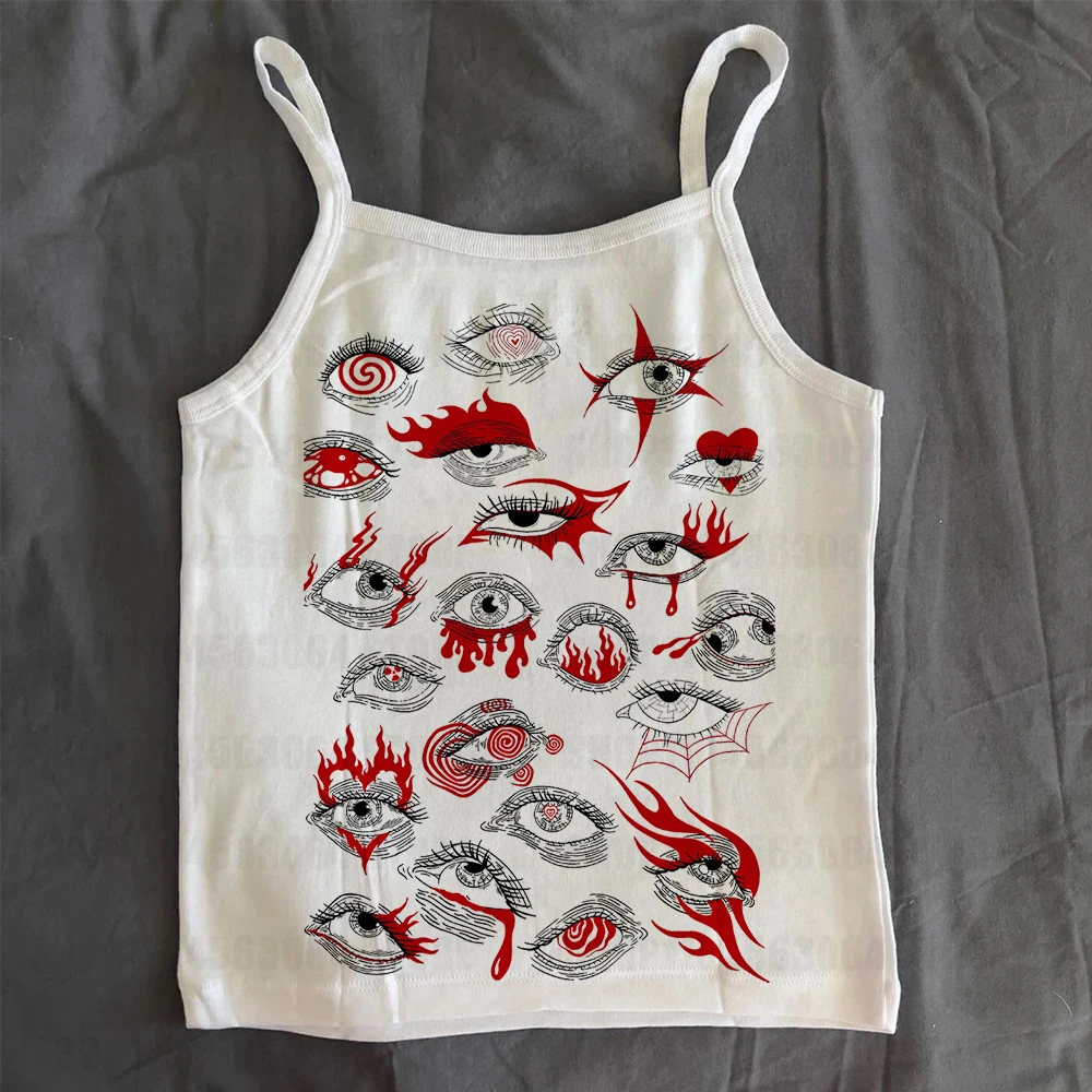 Aesthetic Y2k Style Tank Tops Streetwear Goth Punk Print Grunge Crop Top Vintage Casual Baby Tee Women Summer Sleeveless T Shirt 
Aesthetic Y2k Style Tank Tops Streetwear Goth Punk Print Grunge Crop Top Vintage Casual Baby Tee Women Summer Sleeveless T Shirt