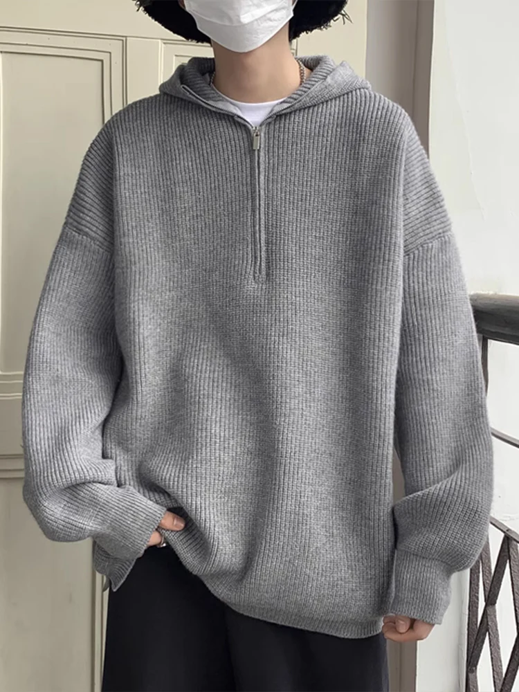 Мужской свободный вязаный свитер с капюшоном на молнии, осенне-зимний, повседневный, в японском ретро-стиле, утепленный, с длинными рукавами
Мужской свободный вязаный свитер с капюшоном на молнии, осенне-зимний, повседневный, в японском ретро-стиле, утепленный, с длинными рукавами