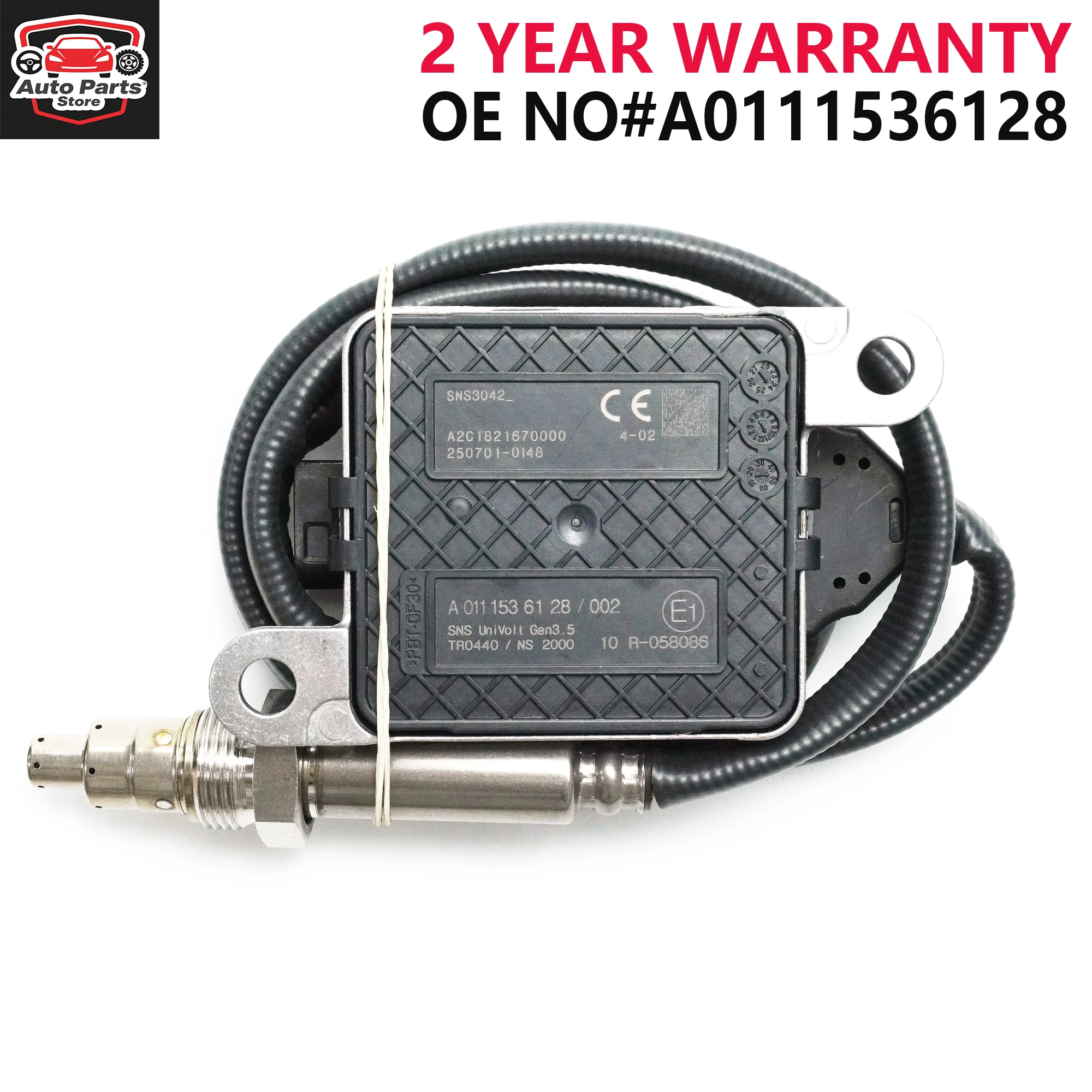 Nox Sensor A0111536128 SNS3042 0111536128 A 011 153 61 28 24V New Nitrogen Oxide Sensor for Mercedes Benz
Nox Sensor A0111536128 SNS3042 0111536128 A 011 153 61 28 24V New Nitrogen Oxide Sensor for Mercedes Benz