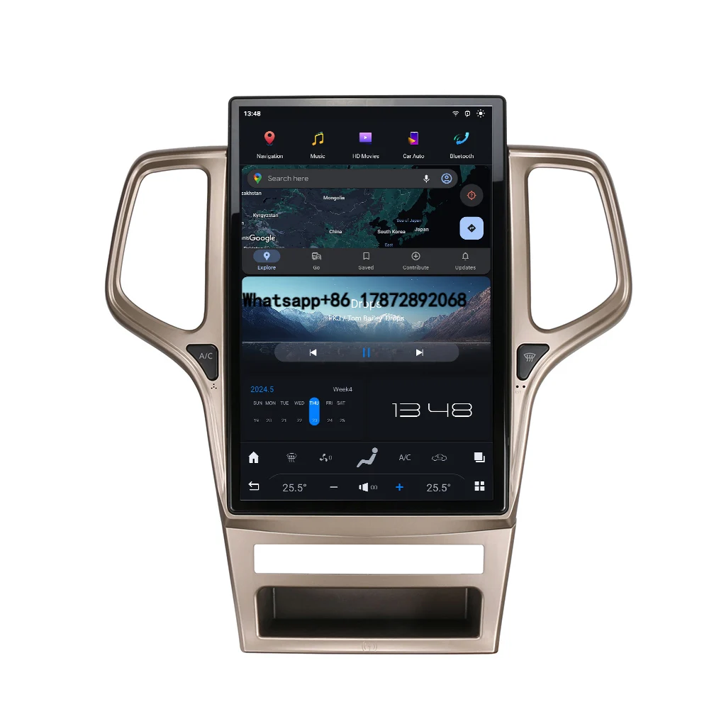Upgrade 14.4 Inch Vertical Screen Car Radio for Grand Cherokee 2011-2013 Car Multimedia Video Player and
Upgrade 14.4 Inch Vertical Screen Car Radio for Grand Cherokee 2011-2013 Car Multimedia Video Player and