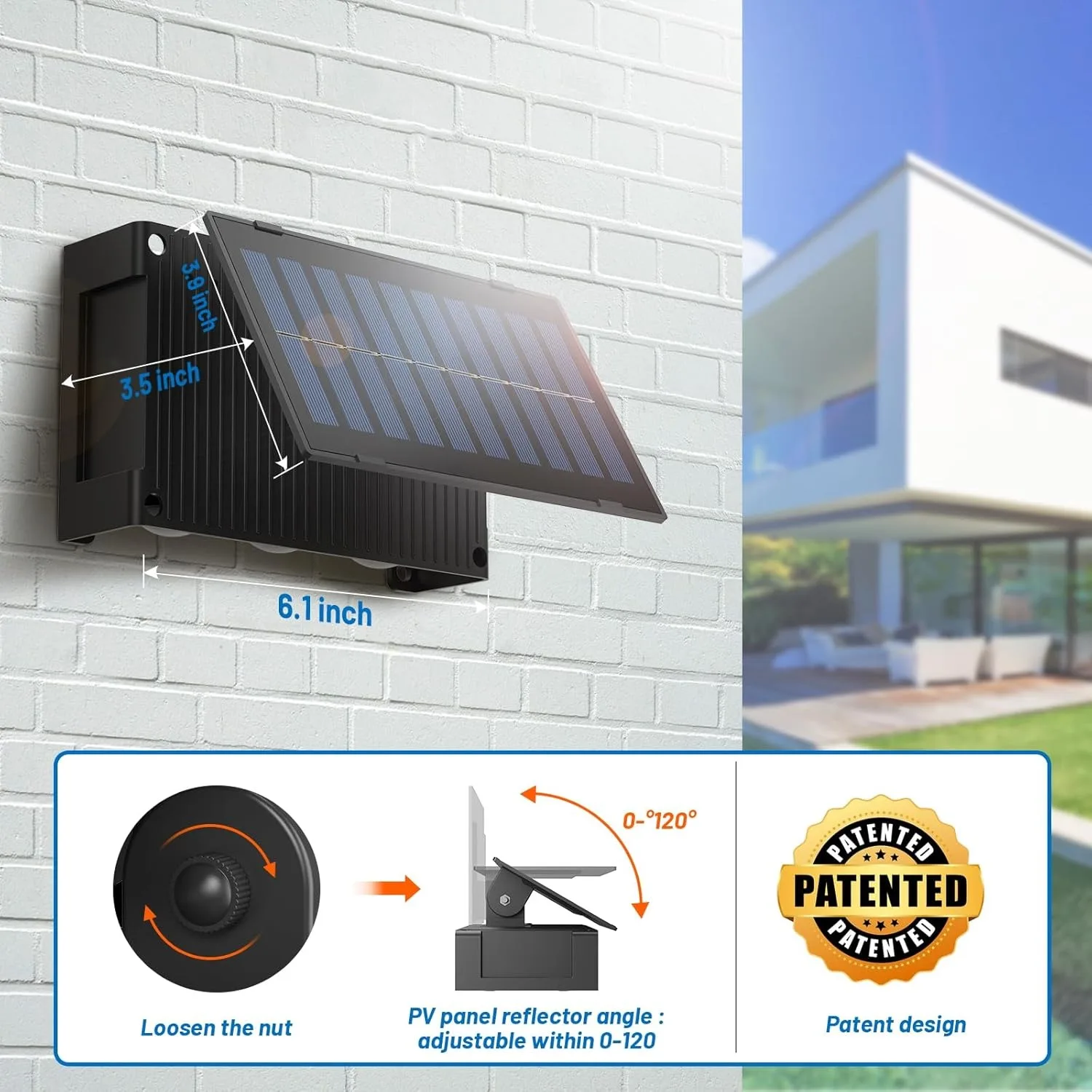 Solar Wall Lights Outdoor 2-Way Up and Down Fence Sconce Waterproof Dusk to Dawn Wall Washing Warm Lamps 6LEDs for Patio Garden
Solar Wall Lights Outdoor 2-Way Up and Down Fence Sconce Waterproof Dusk to Dawn Wall Washing Warm Lamps 6LEDs for Patio Garden