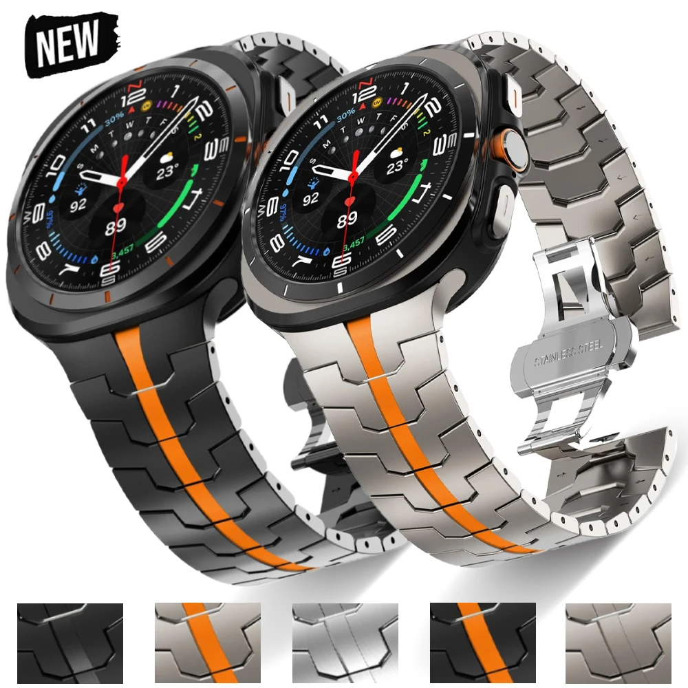 Luxury Metal No Gaps Strap for Samsung Galaxy Ultra 47mm Butterfly Buckle Stainless Steel Bracelet for Galaxy ULTRA Watch Band
Luxury Metal No Gaps Strap for Samsung Galaxy Ultra 47mm Butterfly Buckle Stainless Steel Bracelet for Galaxy ULTRA Watch Band