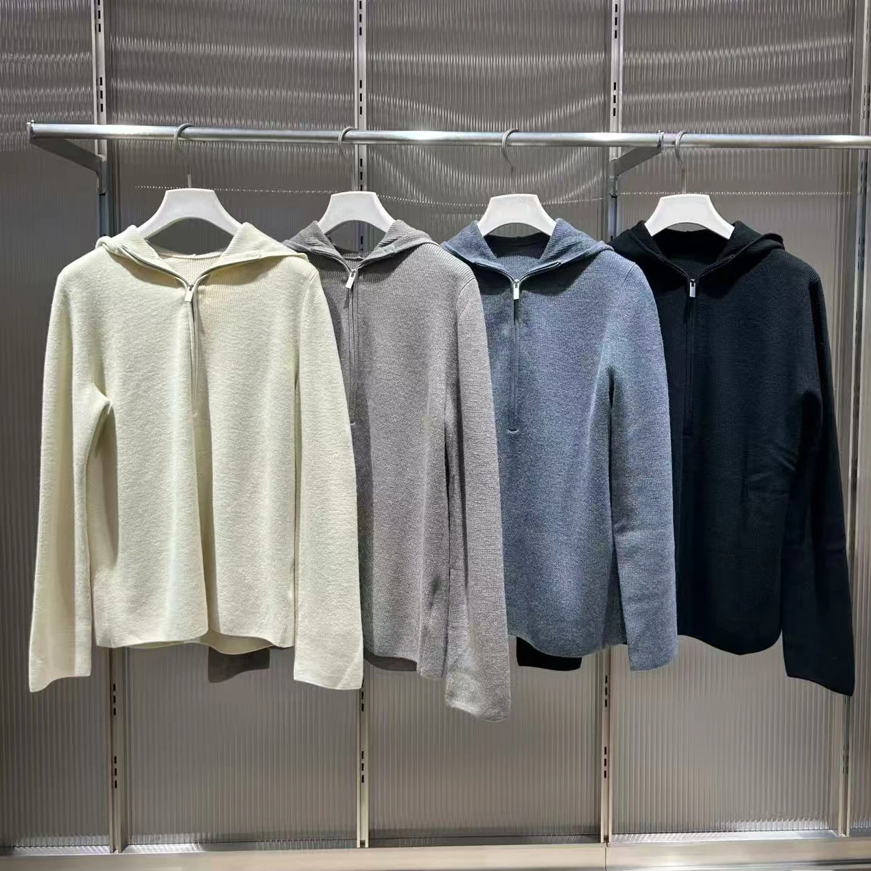 High-End Women's Knitted Sweater f Zipper Hooded Pullover Autumn New Sle Versatile Simple Design Long Sve Ladies Top
High-End Women's Knitted Sweater f Zipper Hooded Pullover Autumn New Sle Versatile Simple Design Long Sve Ladies Top