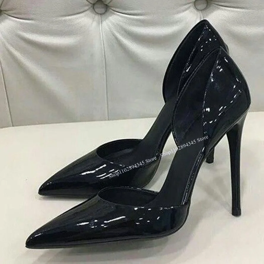 Black Patent Leather Slip On Pumps Thin High Heel Pointed Toe Fashion Sexy Novel Western Summer Woman Shoes Zapatillas Mujer
Black Patent Leather Slip On Pumps Thin High Heel Pointed Toe Fashion Sexy Novel Western Summer Woman Shoes Zapatillas Mujer
