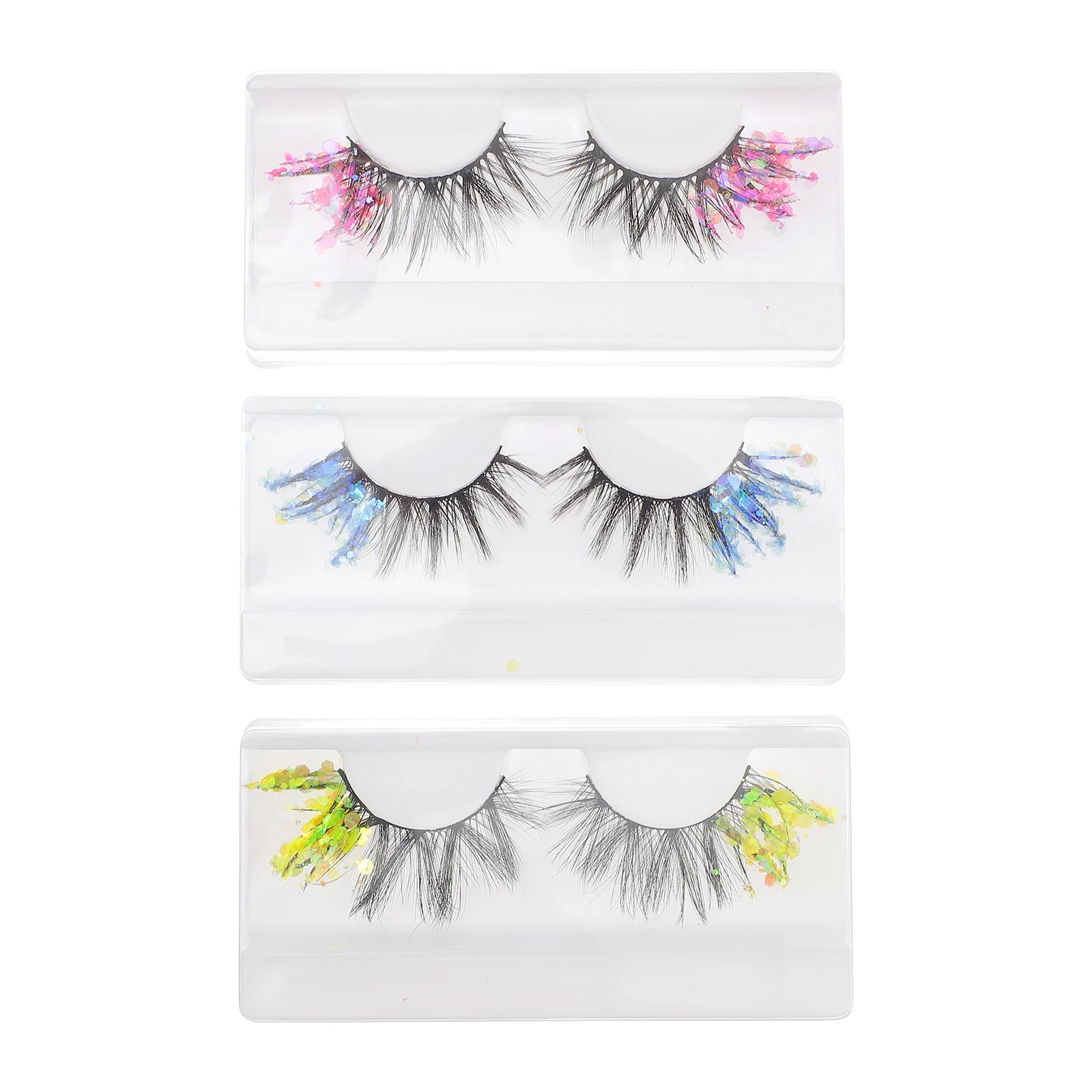 3 Pairs Eyelashes Glitter Extensions Colored Halloween Costumes Thickening Longer Glitter Eyelashes Look Easy Beginners
3 Pairs Eyelashes Glitter Extensions Colored Halloween Costumes Thickening Longer Glitter Eyelashes Look Easy Beginners