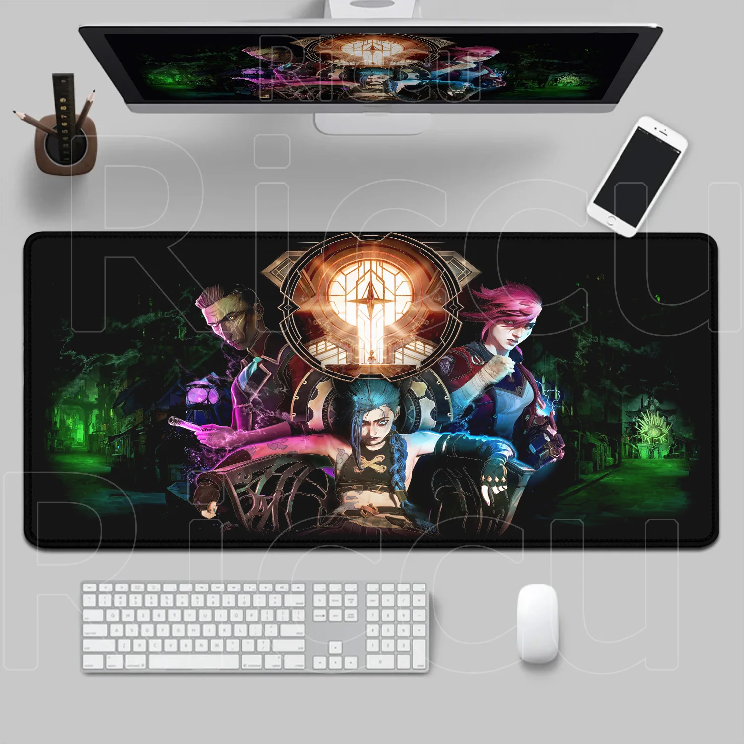 Gaming Mouse Pad Arcane Jinx Deskmat XXL Large Rubber Mousepad Game Accessories PC Computer Keyboard Table Pad League of Legends
Gaming Mouse Pad Arcane Jinx Deskmat XXL Large Rubber Mousepad Game Accessories PC Computer Keyboard Table Pad League of Legends