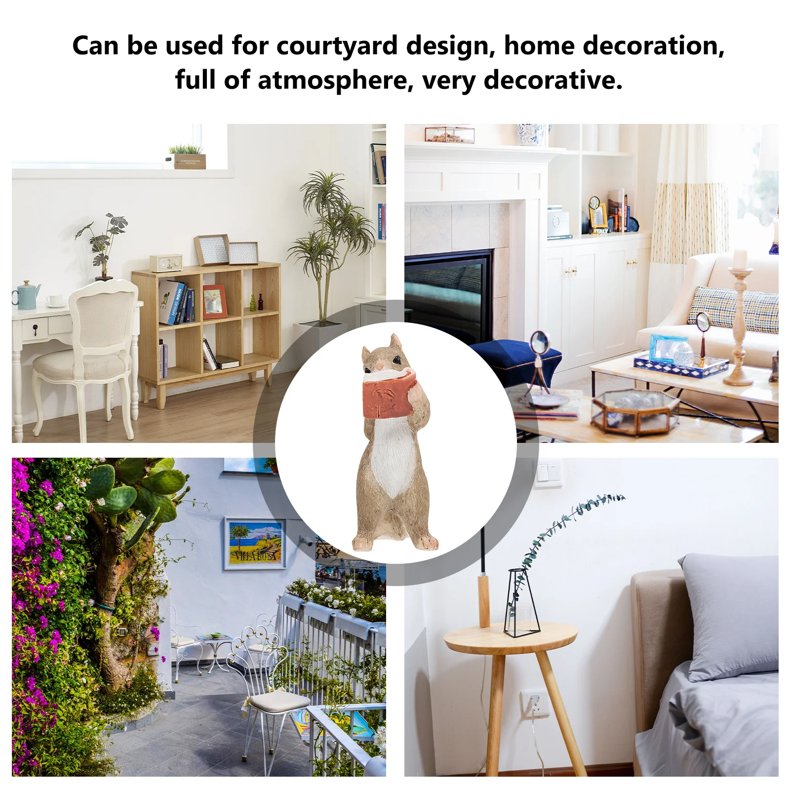 Home Ornament Small Squirrel Figurine Outdoor Statue Cute Simulation Ornaments Animals
Home Ornament Small Squirrel Figurine Outdoor Statue Cute Simulation Ornaments Animals