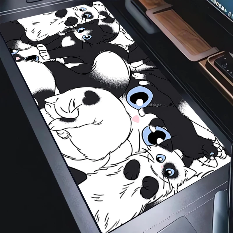 Mouse Pad Black And White Cat Keyboard Rug Office Laptop Gaming Accessories Mousepad PC Anime Kawaii Soft Desk Mat For Girl Gift
Mouse Pad Black And White Cat Keyboard Rug Office Laptop Gaming Accessories Mousepad PC Anime Kawaii Soft Desk Mat For Girl Gift