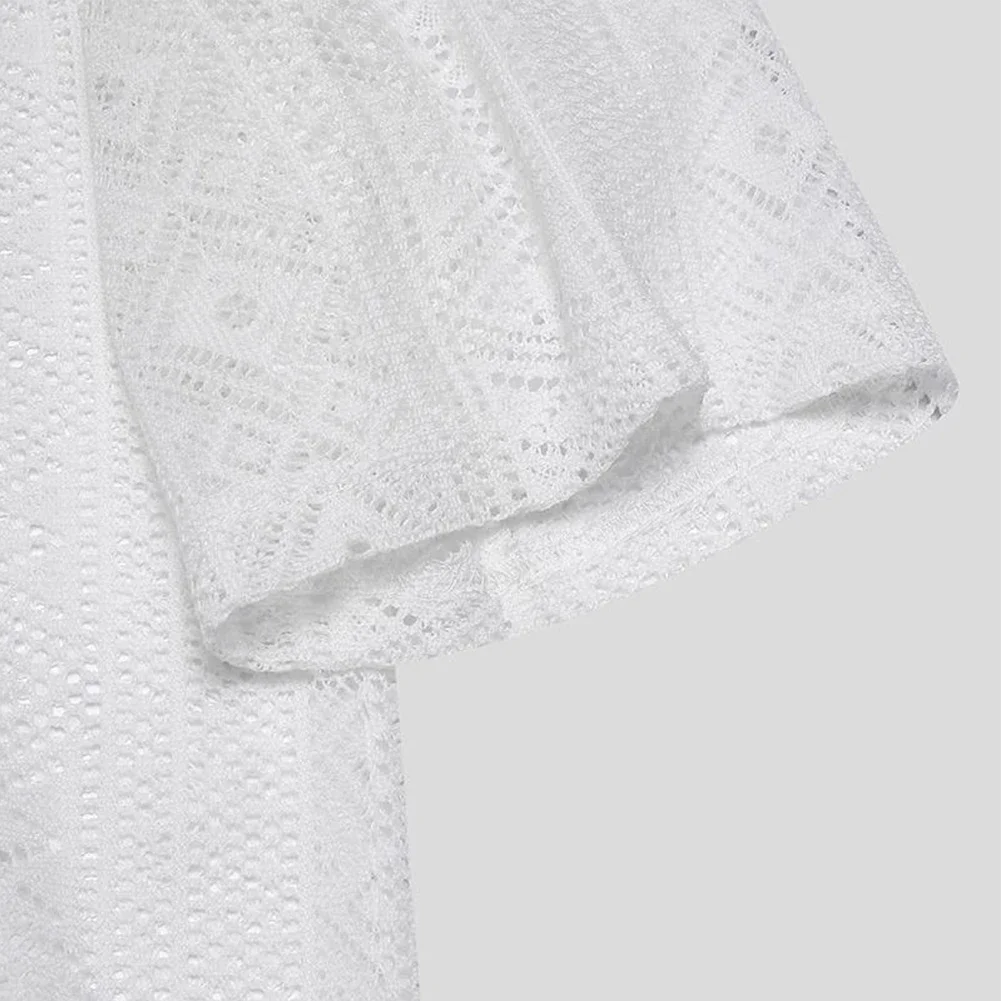 Men's Clubwear Shirt See Through Design with Middle Sleeves Transparent Lace Tops Versatile Piece for Party or Casual Wear
Men's Clubwear Shirt See Through Design with Middle Sleeves Transparent Lace Tops Versatile Piece for Party or Casual Wear