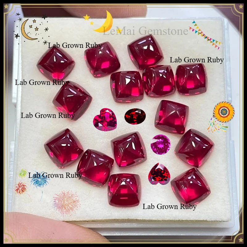 Lab Grown Ruby Various Cut Pigeon Blood Red Color Selectable Certificate
Lab Grown Ruby Various Cut Pigeon Blood Red Color Selectable Certificate