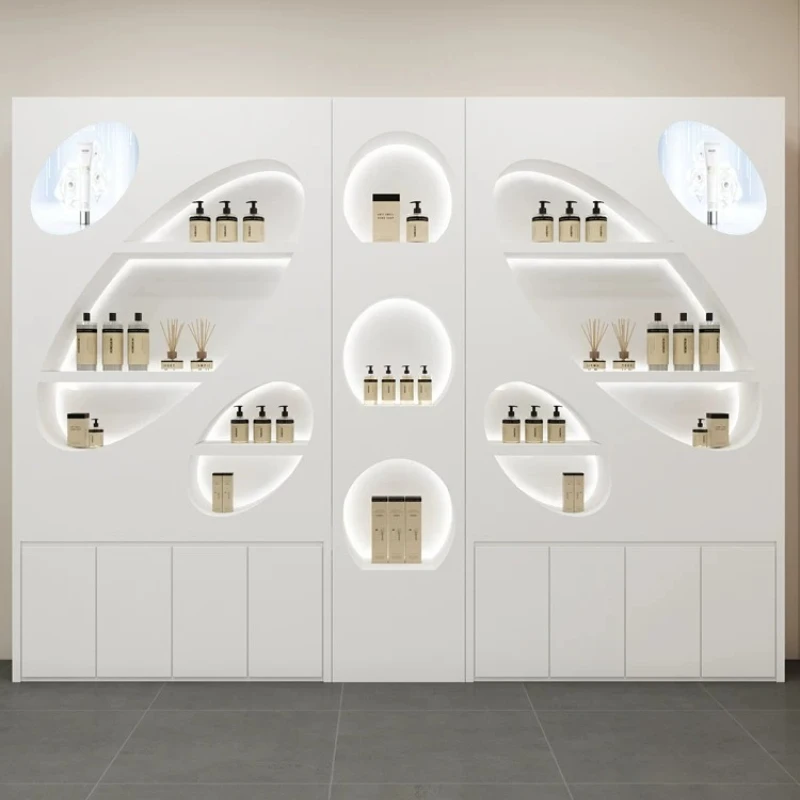 Nordic High-end Cosmetic Display Cabinet Modern Minimalist Beauty Salon Paint Finished Display Cabinet Commercial Furniture FYMC
Nordic High-end Cosmetic Display Cabinet Modern Minimalist Beauty Salon Paint Finished Display Cabinet Commercial Furniture FYMC