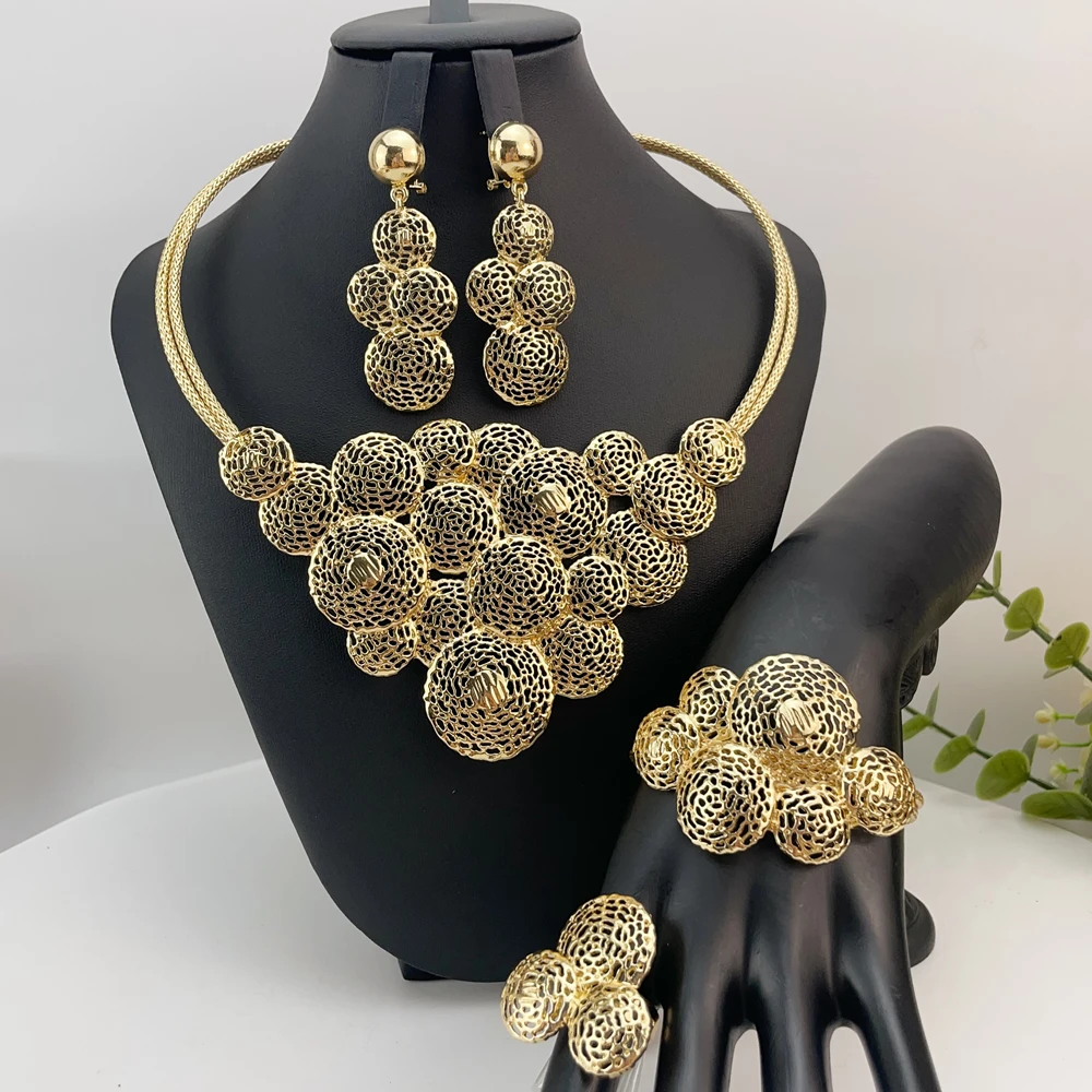 Brazilian Simple Style Big Bold Necklace Luxury Quality African Bride Jewelry Set For Women Party Gifts FHK22979
Brazilian Simple Style Big Bold Necklace Luxury Quality African Bride Jewelry Set For Women Party Gifts FHK22979