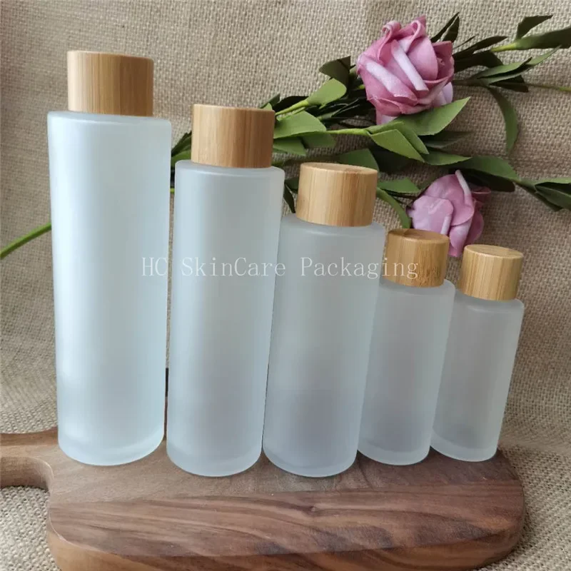 Empty Bamboo Frosted Glass Lotion Toner Liquid Screw Wood Cap Cosmetic Packaging Skin Care Container travel necessary tools
Empty Bamboo Frosted Glass Lotion Toner Liquid Screw Wood Cap Cosmetic Packaging Skin Care Container travel necessary tools