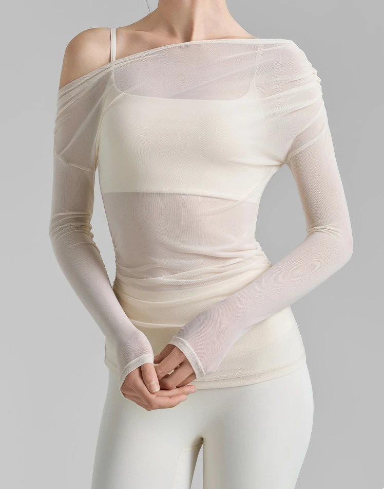 Sexy Yoga Tops Women Mesh Long Sleeve Breathable Yoga Wear Top T-Shirt Quick Dry Sports Fitness Clothing Workout Gym Clothes
Sexy Yoga Tops Women Mesh Long Sleeve Breathable Yoga Wear Top T-Shirt Quick Dry Sports Fitness Clothing Workout Gym Clothes