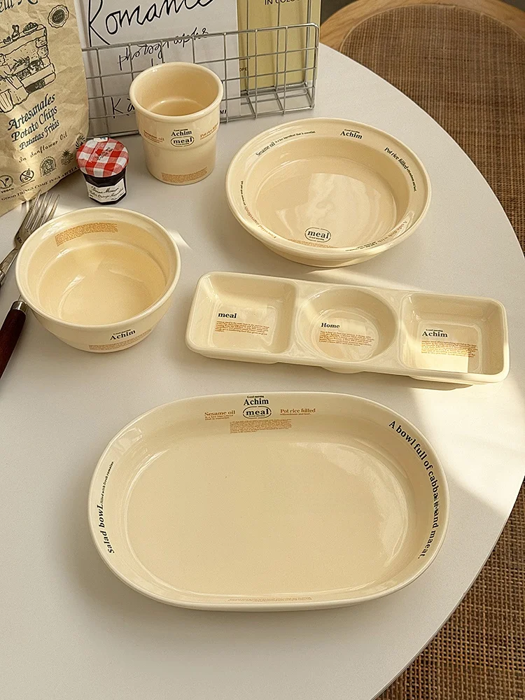 Anmuli Cerc Letter Pattern Breakfast Plate Salad Dinnerware Set Cr Color Korean Sle Multifunctional Diware
Anmuli Cerc Letter Pattern Breakfast Plate Salad Dinnerware Set Cr Color Korean Sle Multifunctional Diware