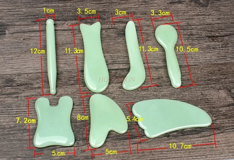 Jade eye muscle stick beauty stick facial scraping set facial massage board scraping sand point pen to clear the meridians
Jade eye muscle stick beauty stick facial scraping set facial massage board scraping sand point pen to clear the meridians