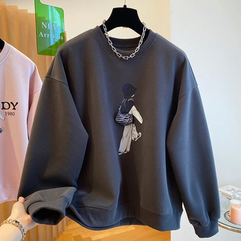 Мужская толстовка свободного кроя с круглым вырезом, весна-осень, большие размеры, корейский стиль, с принтом, повседневная, Qimu Streetwear, новинка
Мужская толстовка свободного кроя с круглым вырезом, весна-осень, большие размеры, корейский стиль, с принтом, повседневная, Qimu Streetwear, новинка