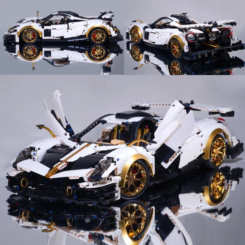 High-Tech MOC 1:8 10252 10252B 3428Pcs Super Racing Sport Car Pagani Model Building Bricks Blocks Toys Christmas Gifts For Kids 
High-Tech MOC 1:8 10252 10252B 3428Pcs Super Racing Sport Car Pagani Model Building Bricks Blocks Toys Christmas Gifts For Kids