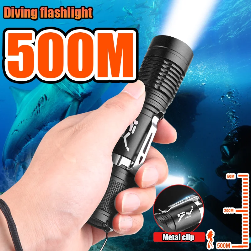 Ультра мощный подводный фонарик для дайвинга, новейшая светодиодная лампа для дайвинга, 500 м, профессиональный фонарь для дайвинга, IPX8, водонепроницаемый фонарь для рыбалки
Ультра мощный подводный фонарик для дайвинга, новейшая светодиодная лампа для дайвинга, 500 м, профессиональный фонарь для дайвинга, IPX8, водонепроницаемый фонарь для рыбалки