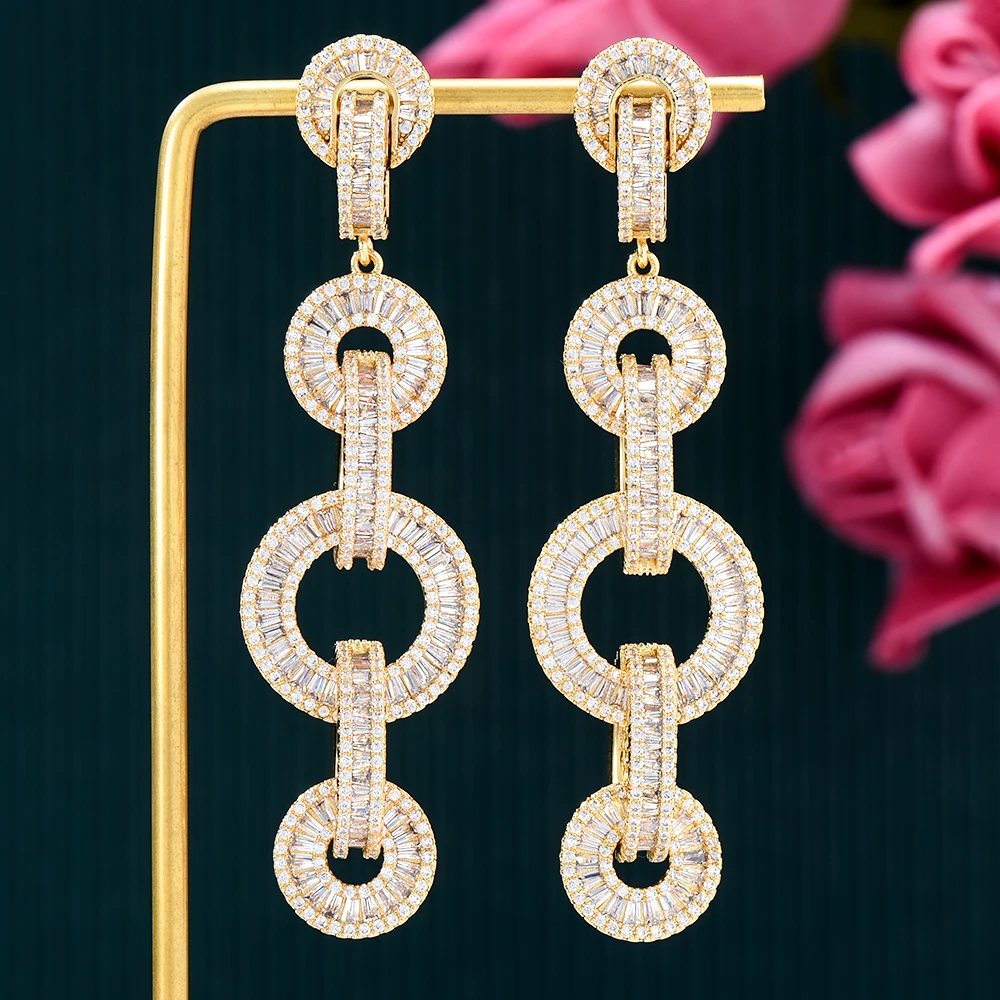 Siscathy 2022 Trendy African Chain Link Drop Earrings For Women Wedding Party Indian Dubai Bridal Jewelry boucle d'oreille femme
Siscathy 2022 Trendy African Chain Link Drop Earrings For Women Wedding Party Indian Dubai Bridal Jewelry boucle d'oreille femme