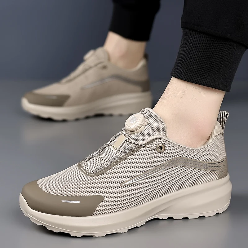 Мужские весенние нескользящие дышащие кроссовки из сетки с защитой от запаха для походов и альпинизма, легкие повседневные спортивные туфли без шнурков с мягкой подошвой
Мужские весенние нескользящие дышащие кроссовки из сетки с защитой от запаха для походов и альпинизма, легкие повседневные спортивные туфли без шнурков с мягкой подошвой