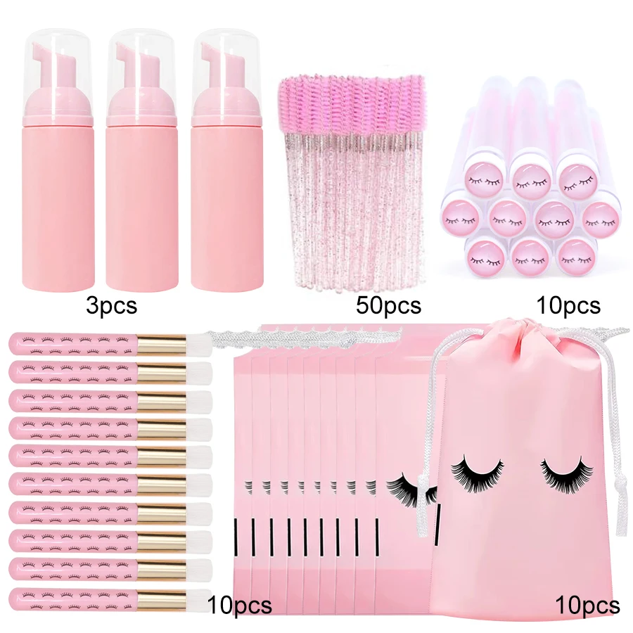 83PCS Lash Shampoo Bottles Brushes Set for Lash Extension Soft Eyelash Brush , Foam Pump Bottle , Aftercare Bags and Lash Brush
83PCS Lash Shampoo Bottles Brushes Set for Lash Extension Soft Eyelash Brush , Foam Pump Bottle , Aftercare Bags and Lash Brush