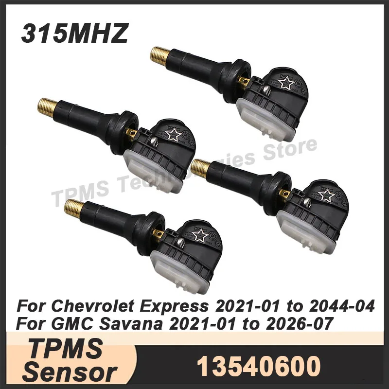 4 шт. датчиков давления в шинах TPMS 315 МГц 13540600 для Chevrolet Express GMC Savana 2021-2026
4 шт. датчиков давления в шинах TPMS 315 МГц 13540600 для Chevrolet Express GMC Savana 2021-2026