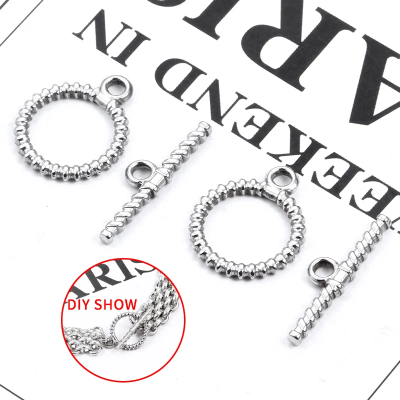 New OT Set Clasps Connetors StainlessSteel Jewerly Accessorie DIY Fashion Necklace Bracelet Buckle Making PopularStyle Wholesale
New OT Set Clasps Connetors StainlessSteel Jewerly Accessorie DIY Fashion Necklace Bracelet Buckle Making PopularStyle Wholesale