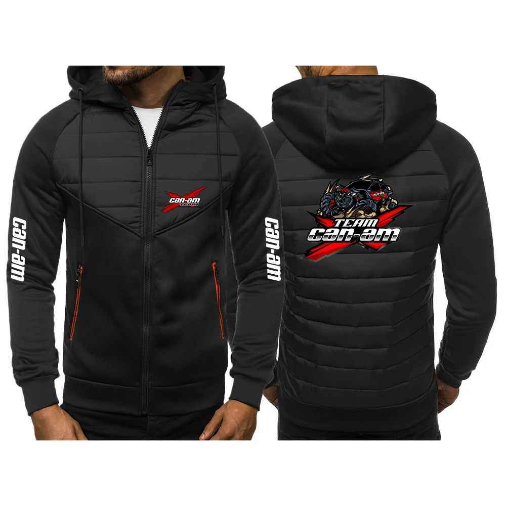 New Men Patchwork Hooded Sweatshirt Can Am Team Spyder Motorcycles Zipper Comfortable Thin Cotton Padded Jacket Man Streetwear
New Men Patchwork Hooded Sweatshirt Can Am Team Spyder Motorcycles Zipper Comfortable Thin Cotton Padded Jacket Man Streetwear